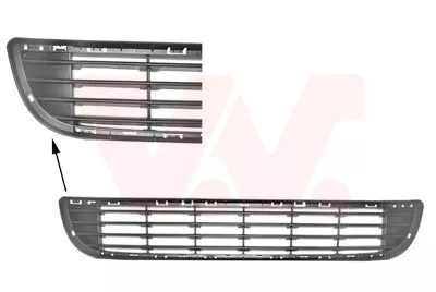 C219CT - T3 B9/ VOORBUMPERGRILLE ONDER/ ZIE.7414ZN