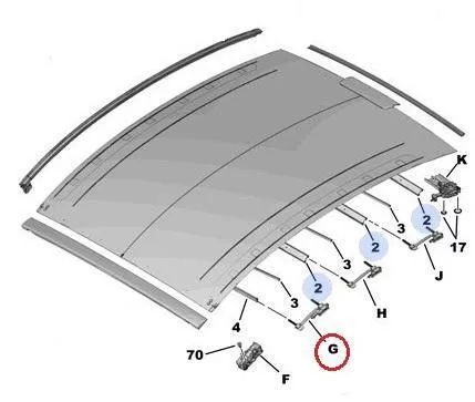PSA / Stellantis Interslide geleiderset links 8401HV (C115RO)