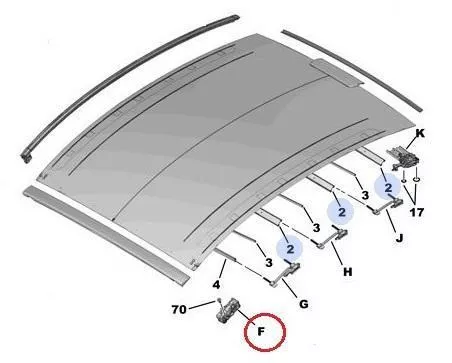 PSA / Stellantis Interslide geleiderset links 8401HV (C115RO)