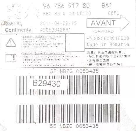 MODUUL LOS/ CONTINENTAL 9677910980 A2C53342861/ ZIE